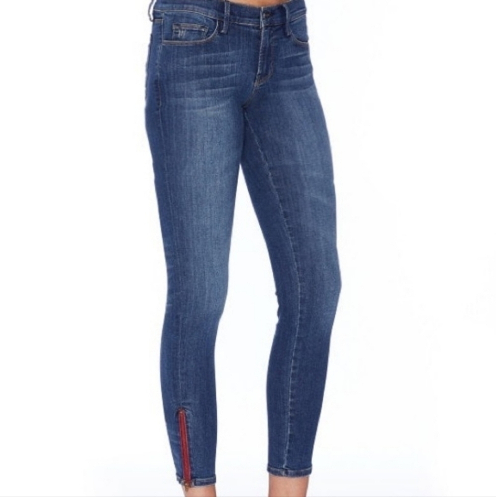 Etienne Marcel Signature Ankle Zip Blue Jeans